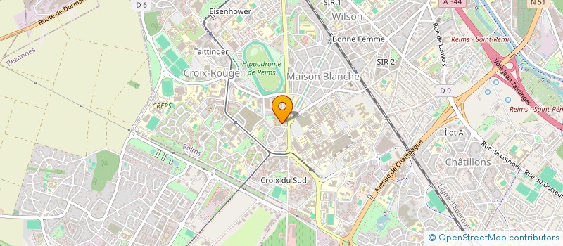 localisation de l'entreprise ASSOCIATION OUMRA FORMATION  REIMS