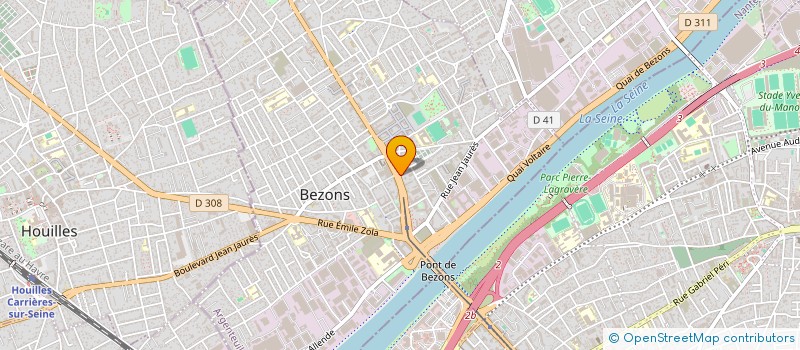 localisation de l'entreprise ASSOCIATION OUVERTURES à BEZONS