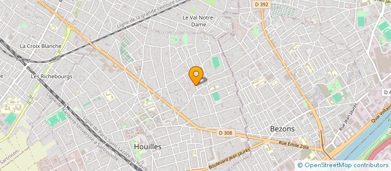 localisation de l'entreprise ASSOCIATION OUVRIERE DE TRAVAUX PUBLIC à HOUILLES