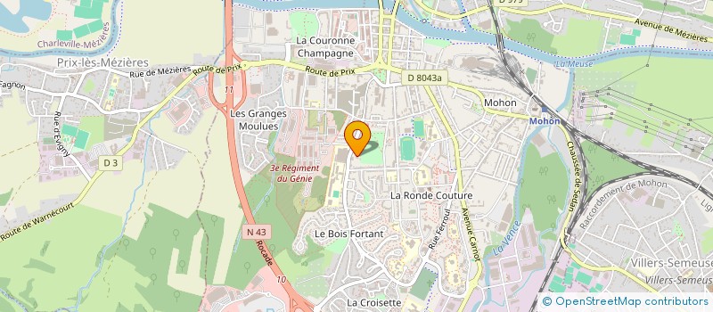 localisation de l'entreprise ASSOCIATION OWLIE'S FRIENDS : SAUVETAGE ANIMALIER  CHARLEVILLE-MEZIERES