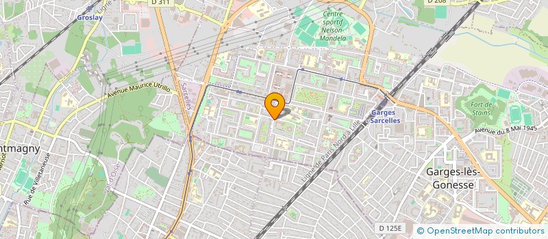 localisation de l'entreprise ASSOCIATION OXIJEUNE BDS  SARCELLES