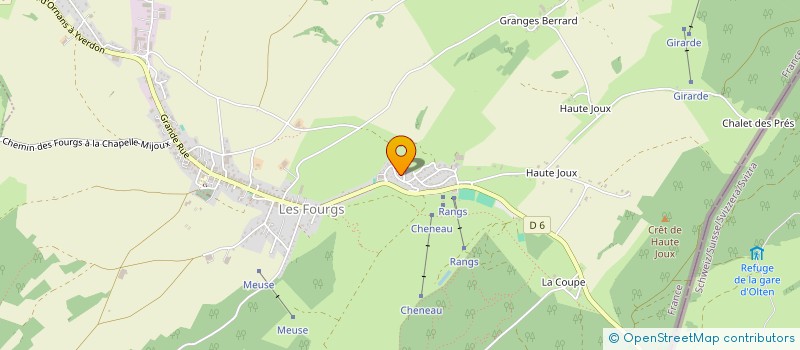 localisation de l'entreprise ASSOCIATION OXYGENE à LES FOURGS