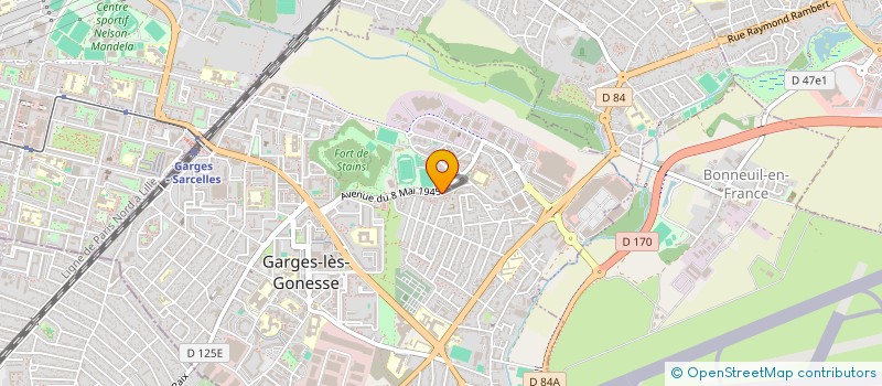 localisation de l'entreprise ASSOCIATION OXYGENE 95  GARGES-LES-GONESSE