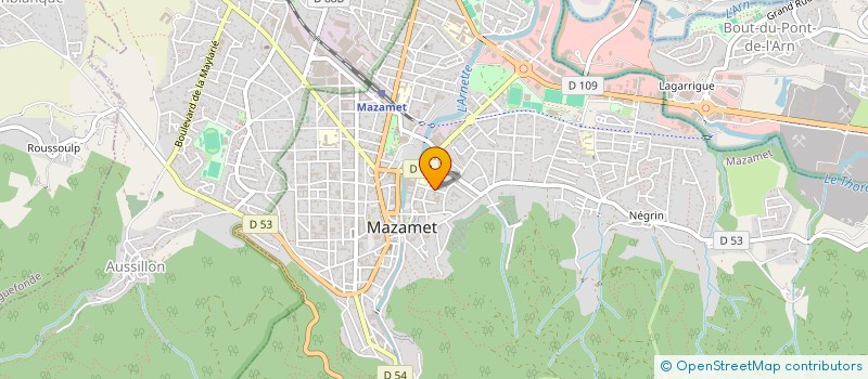 localisation de l'entreprise ASSOCIATION OZANAM  MAZAMET