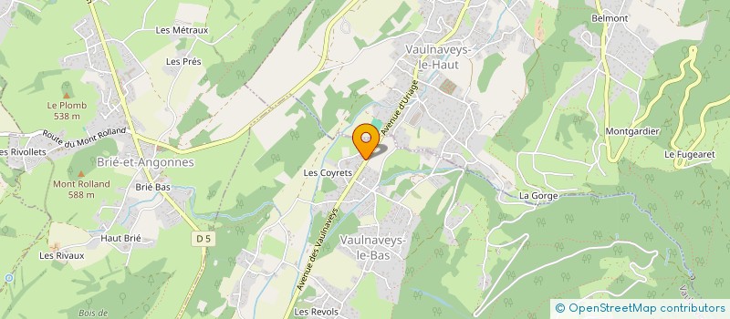 localisation de l'entreprise ASSOCIATION OZANAM à VAULNAVEYS-LE-BAS