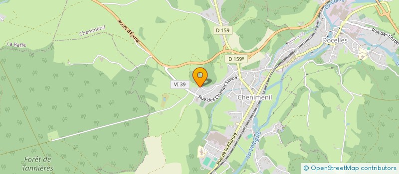 localisation de l'entreprise ASSOCIATION OZANAM 88  EPINAL