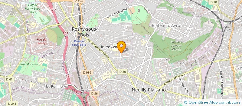 localisation de l'entreprise ASSOCIATION OZER à ROSNY-SOUS-BOIS