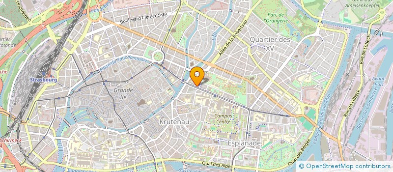 localisation de l'entreprise ASSOCIATION P DES PSYCHIATRES DU BAS RHIN à STRASBOURG