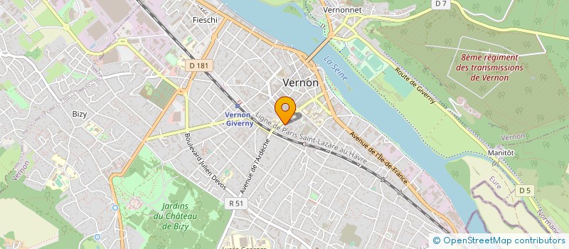 localisation de l'entreprise ASSOCIATION P E E P VERNON à VERNON