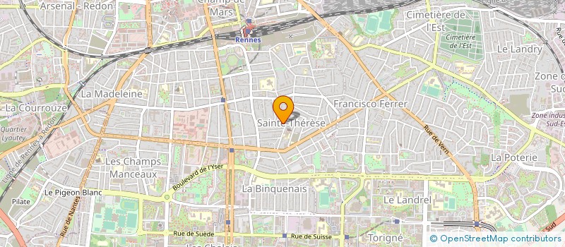 localisation de l'entreprise ASSOCIATION P'TIBOU à RENNES