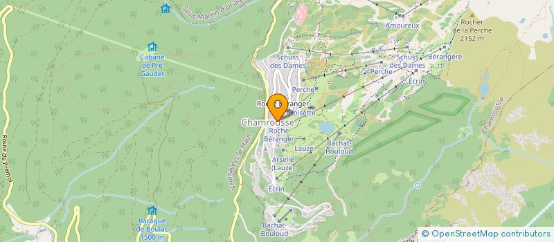 localisation de l'entreprise ASSOCIATION P'TITS CLUB DE CHAMROUSSE  CHAMROUSSE