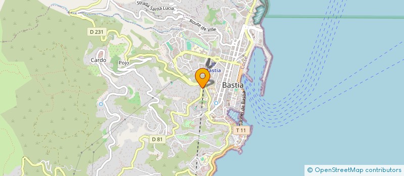 localisation de l'entreprise ASSOCIATION PACE SALUTE à BASTIA