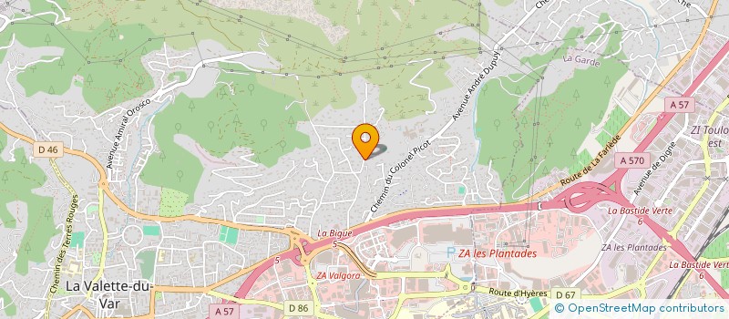 localisation de l'entreprise ASSOCIATION PACIFIK à LA VALETTE-DU-VAR
