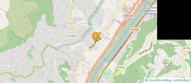 localisation de l'entreprise ASSOCIATION PACOME RECYCLAGE  GATTIERES