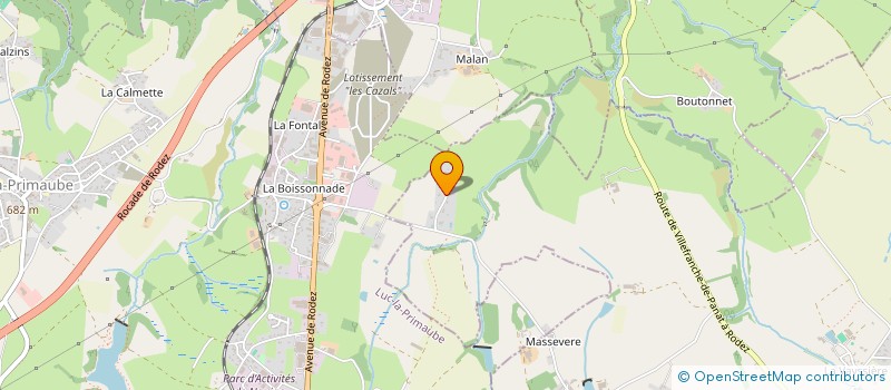 localisation de l'entreprise ASSOCIATION PADEL TOLOSA ACADEMY  LUC-LA-PRIMAUBE