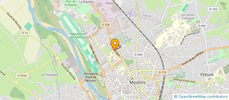 localisation de l'entreprise ASSOCIATION PAGE MOULINS à MOULINS