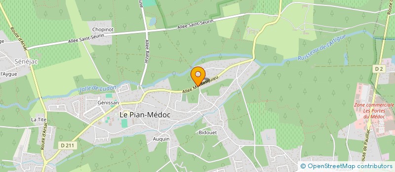 localisation de l'entreprise ASSOCIATION PAINTBALL SUD-OUEST - APSO à BLANQUEFORT