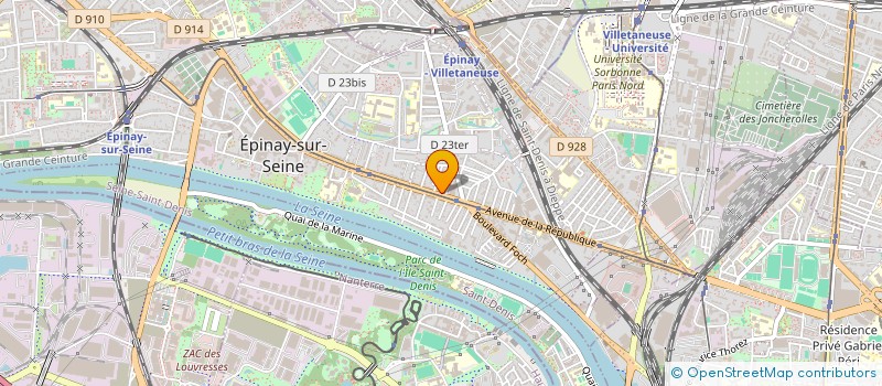 localisation de l'entreprise ASSOCIATION PAIX ET JOIE 6 à EPINAY-SUR-SEINE
