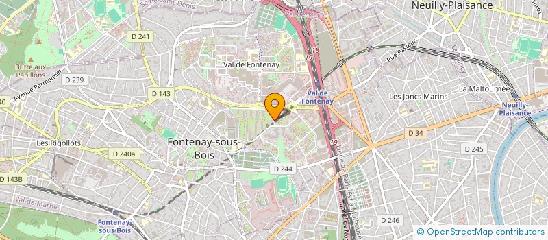 localisation de l'entreprise ASSOCIATION PALETTE INTERCULTURELLE à FONTENAY-SOUS-BOIS