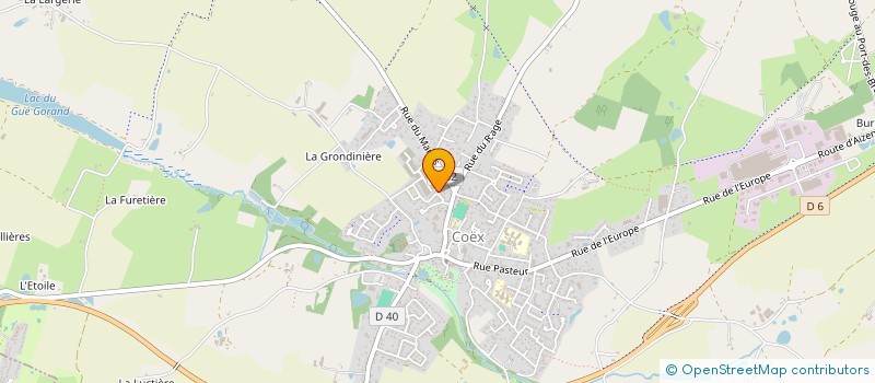 localisation de l'entreprise ASSOCIATION PALETTES ET PINCEAUX  COEX