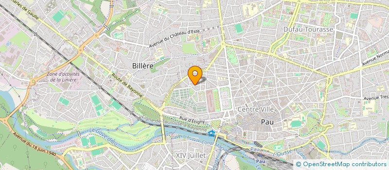 localisation de l'entreprise ASSOCIATION PALOISE DES MEDAILLES DE LA DEFENSE ET DE LA SECURITE à PAU