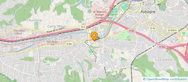localisation de l'entreprise ASSOCIATION PANIERS SOLIDAIRE à AUBAGNE