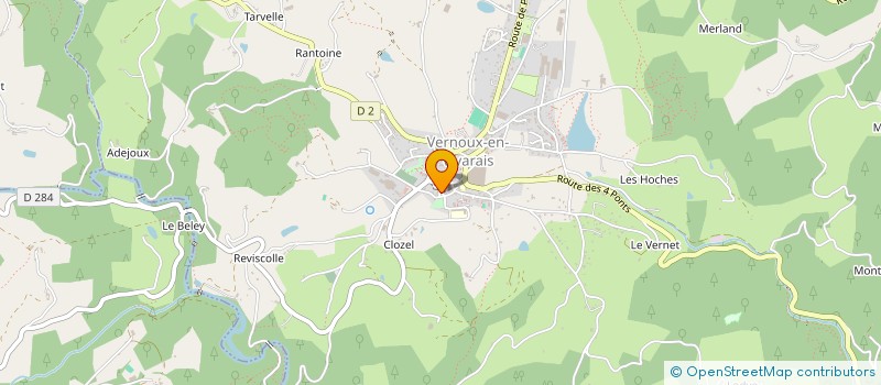 localisation de l'entreprise ASSOCIATION PAPEROLLES  VERNOUX-EN-VIVARAIS