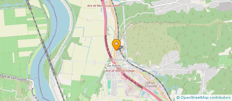 localisation de l'entreprise ASSOCIATION PARA MUNICIPALE CLSH MORNAS  MORNAS