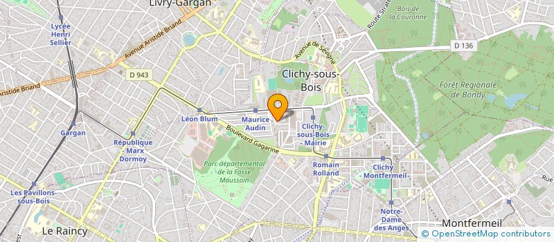 localisation de l'entreprise ASSOCIATION PARADIS MONDIAL à CLICHY-SOUS-BOIS