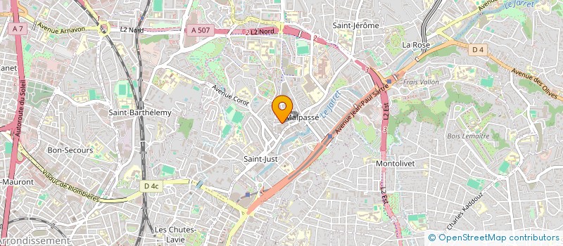 localisation de l'entreprise ASSOCIATION  PARADISE  MARSEILLE