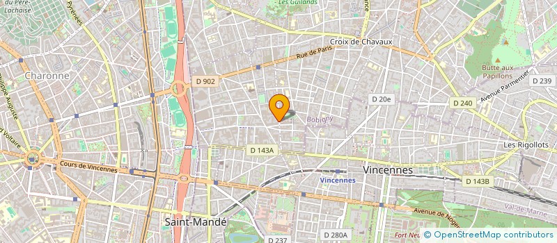 localisation de l'entreprise ASSOCIATION PARADOXE à MONTREUIL