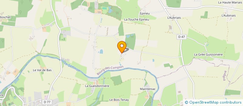 localisation de l'entreprise ASSOCIATION PARALLELES  BOURG-DES-COMPTES