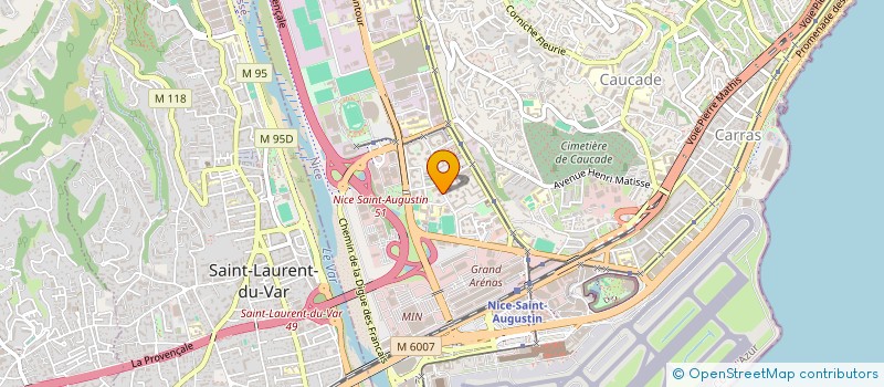 localisation de l'entreprise ASSOCIATION PARCOURS INSERTION AUTONOMIE à NICE
