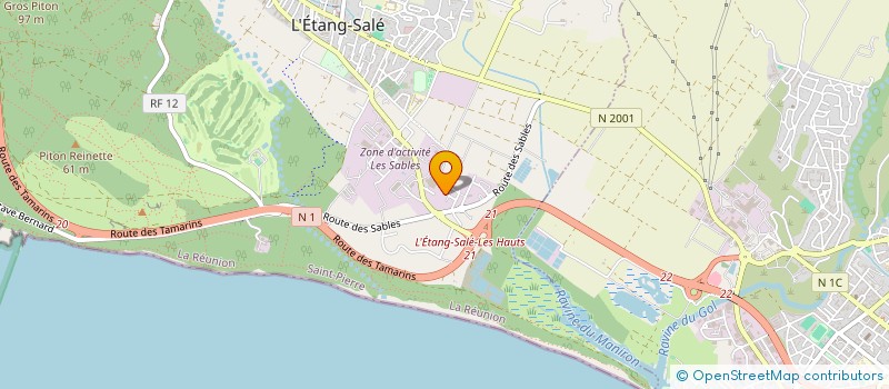 localisation de l'entreprise ASSOCIATION PARE974 à L'ETANG-SALE
