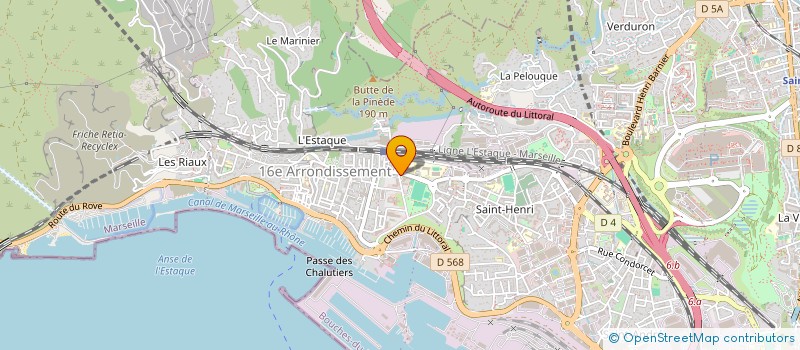 localisation de l'entreprise ASSOCIATION PARENTALE DE LA MAC LES LOUPS DE MER à MARSEILLE