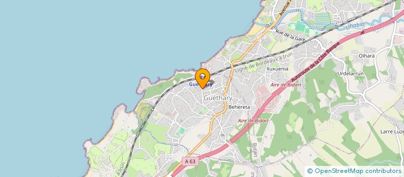 localisation de l'entreprise ASSOCIATION PARENTHESE à GUETHARY