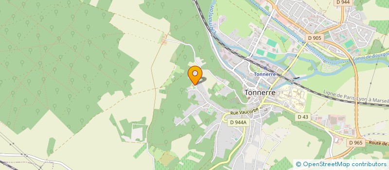 localisation de l'entreprise ASSOCIATION PARENTS D ELEVE ECOLE DES LICES  TONNERRE