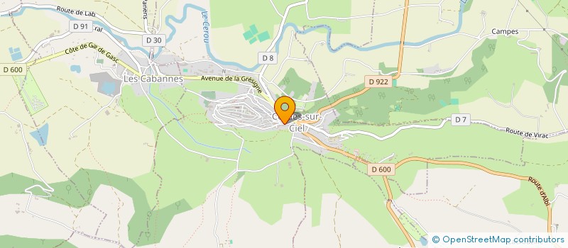 localisation de l'entreprise ASSOCIATION PARENTS D ELEVES à CORDES-SUR-CIEL