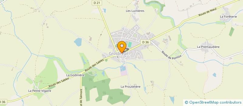 localisation de l'entreprise ASSOCIATION PARENTS D ELEVES à GROSBREUIL