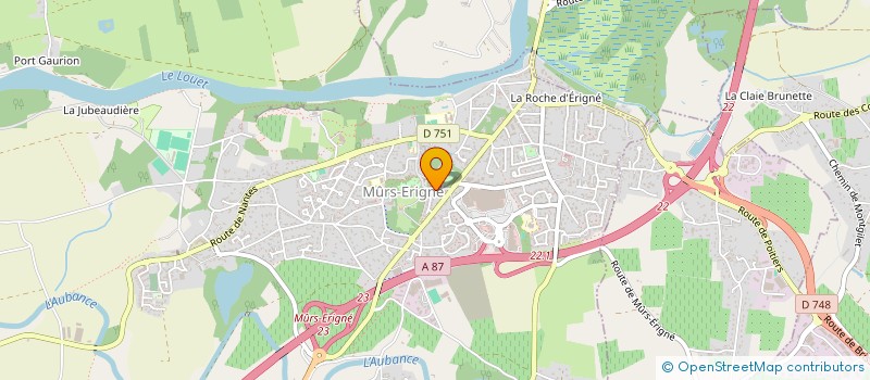 localisation de l'entreprise ASSOCIATION PARENTS D'ELEVES  MOZE-SUR-LOUET