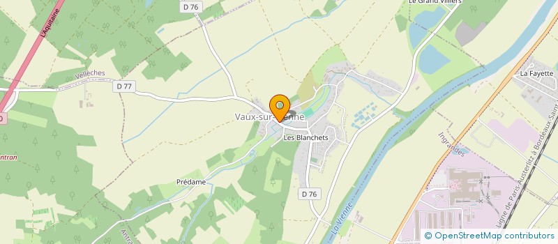 localisation de l'entreprise ASSOCIATION PARENTS D'ELEVES à VAUX-SUR-VIENNE