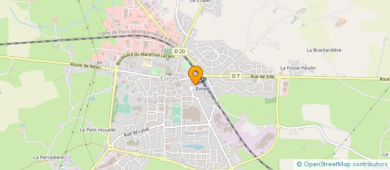 localisation de l'entreprise ASSOCIATION PARENTS D ELEVES  EVRON