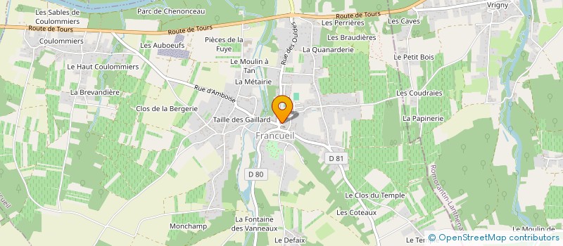 localisation de l'entreprise ASSOCIATION PARENTS D'ELEVES à FRANCUEIL