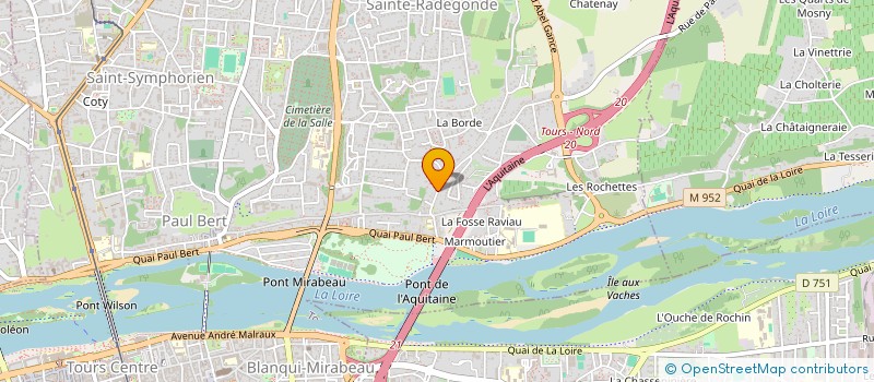 localisation de l'entreprise ASSOCIATION PARENTS D ELEVES à TOURS