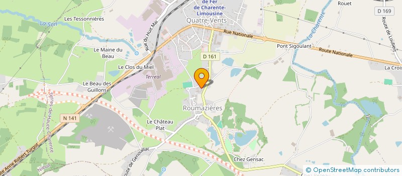 localisation de l'entreprise ASSOCIATION PARENTS D ELEVES à TERRES-DE-HAUTE-CHARENTE