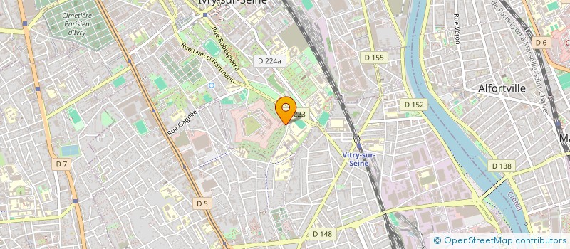 localisation de l'entreprise ASSOCIATION PARENTS D ELEVES  IVRY-SUR-SEINE