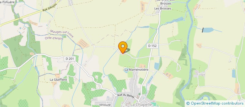 localisation de l'entreprise ASSOCIATION PARENTS D'ELEVES à MAUGES-SUR-LOIRE