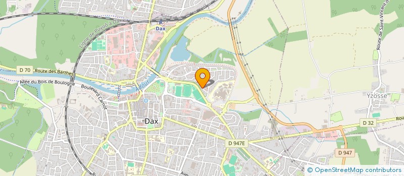 localisation de l'entreprise ASSOCIATION PARENTS D'ELEVES ALBERT POMADE DAX  DAX