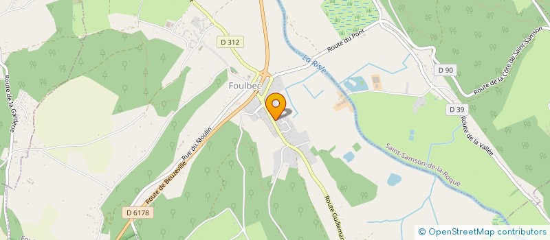 localisation de l'entreprise ASSOCIATION PARENTS D'ELEVES & AMIS CONTEVILLE FOULBEC  FOULBEC