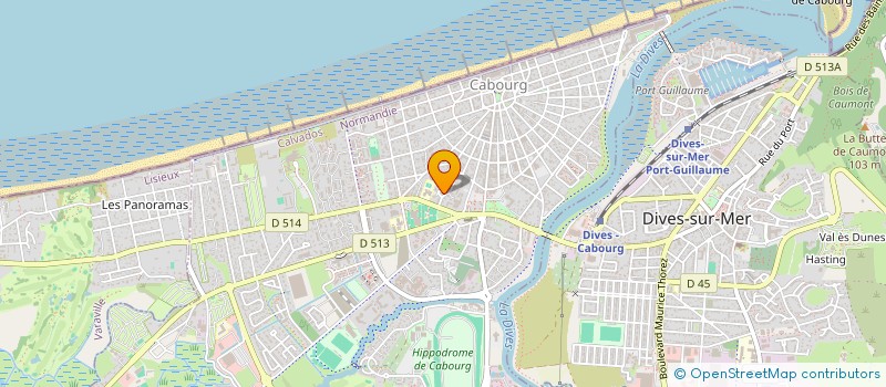 localisation de l'entreprise ASSOCIATION PARENTS D'ELEVES ARC EN CIEL (APE ARC EN CIEL)  CABOURG